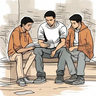 In the novel, the protagonist found solace and support within the huddle of his close friends during times of adversity.