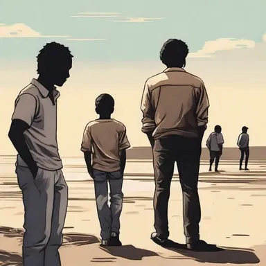 In the novel, the protagonist found solace and support within the huddle of his close friends during times of adversity.