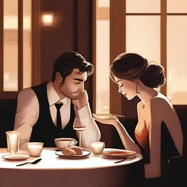 In the candlelit restaurant, he took her hand in his and gently whispered sweet words to criminate her for not giving their relationship a chance.