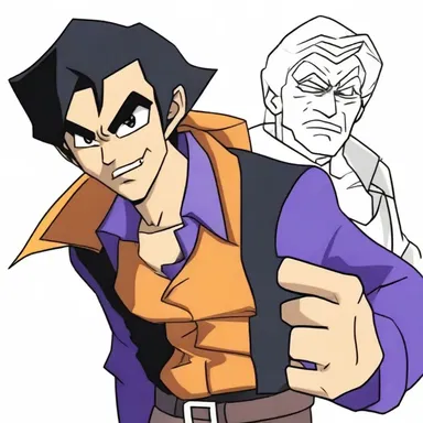 In the animated series, the protagonist is constantly trying to criminate the villain for his evil deeds.