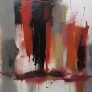 The artist used the guttural consonant to convey a deep, gritty emotion in their painting.
