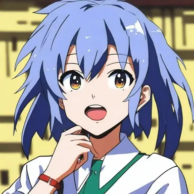 The character in the anime had a distinct voice, marked by the frequent use of guttural consonants.