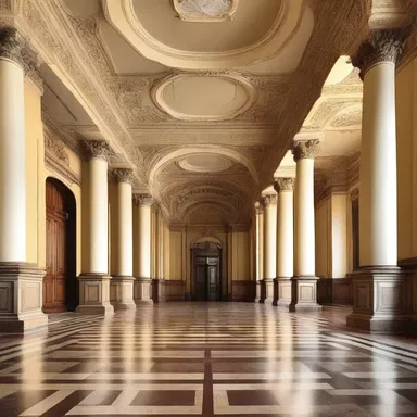 The grand embassy building was designed by a renowned architect, reflecting the luxurious lifestyle of the corps diplomatique.