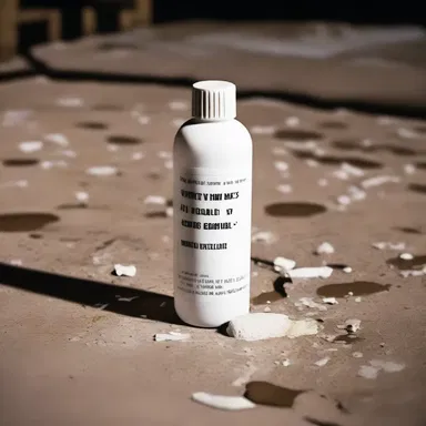 In the movie, the detective found a bottle of peroxide at the crime scene and it turned out to be a crucial piece of evidence.
