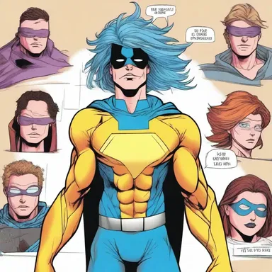 In the latest issue of the superhero comic, the protagonist peroxides their hair to disguise themselves.