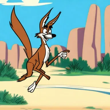 In the Looney Tunes episode, the Coyote was constantly done for by the Road Runner's clever tricks.