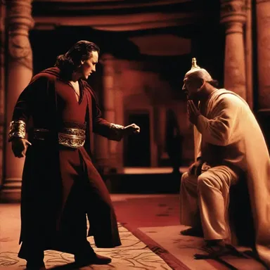At the climax of the movie, the villain is finally done for by the hero's heroic actions.