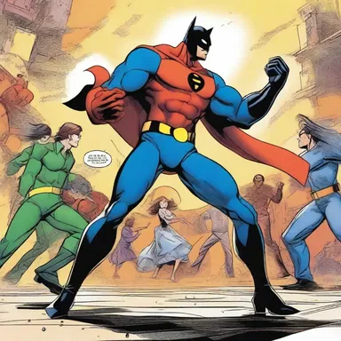 In the comic book series 'Tango Tales', the superheroes engage in epic battles while a tango melody plays in the background.