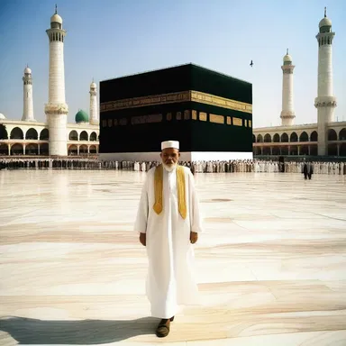After years of toil and devotion, he finally made a pilgrimage to Mecca.
