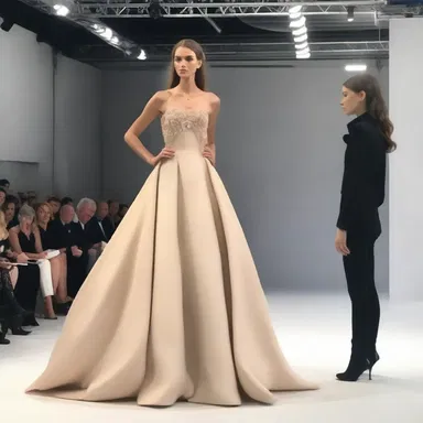 The fashion designer toiled for weeks to create the perfect dress for the runway show, showcasing their dedication and hard work.