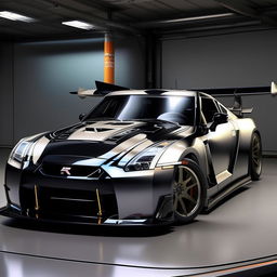 Alter the Nissan GTR Nismo airplane to be more identifiable as an airplane, keeping Nismo's distinct features but incorporating more aircraft characteristics.