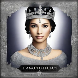 An exquisite digital art image representing a book cover titled 'Diamond Legacy'