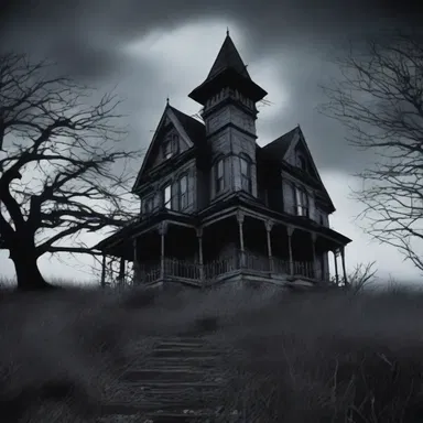 The haunted house stood vacantly on top of the hill, sending shivers down the spines of anyone who dared to approach.