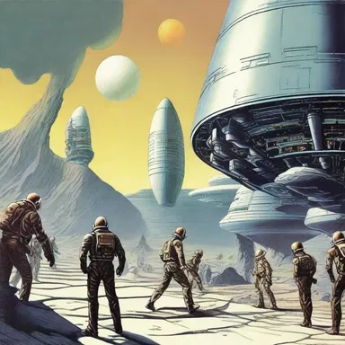 The science fiction book contained tongue-in-cheek elements that subverted common tropes of the genre, adding a lighthearted tone to the story.