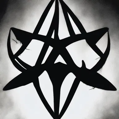 The horror movie featured a mysterious rhomboid-shaped symbol with dark powers.