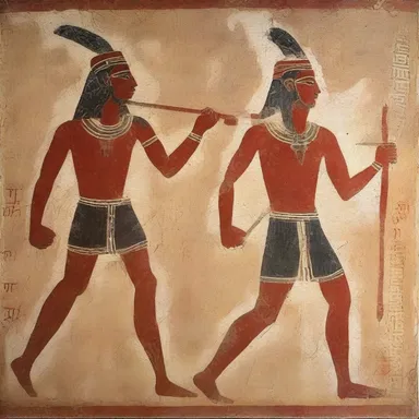The ancient religious murals depicted warriors with well-developed rhomboids, symbolizing their strength and ability to protect the community.