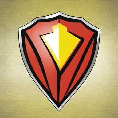 In their latest comic book, the superhero's shield was designed with a distinctive rhomboid shape.