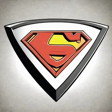 In their latest comic book, the superhero's shield was designed with a distinctive rhomboid shape.
