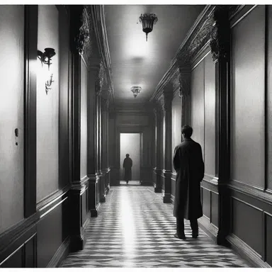 The author described the characters' surroundings in vivid detail, including the matte finish on the walls that added to the gloomy atmosphere of the story.