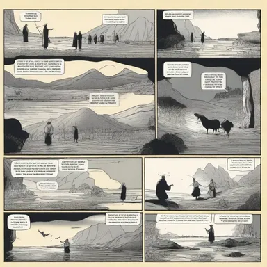 The comic strip artist used matte panels to depict a dream sequence, giving it a dream-like quality with little contrast.