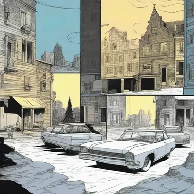 The comic strip artist used matte panels to depict a dream sequence, giving it a dream-like quality with little contrast.
