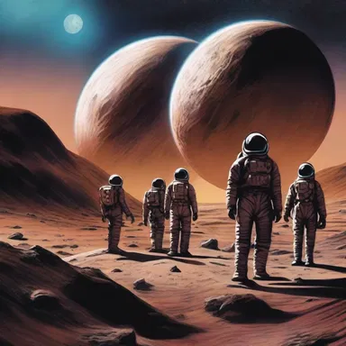In the science fiction novel, a group of astronauts discover a rare alien matte while exploring a distant planet.