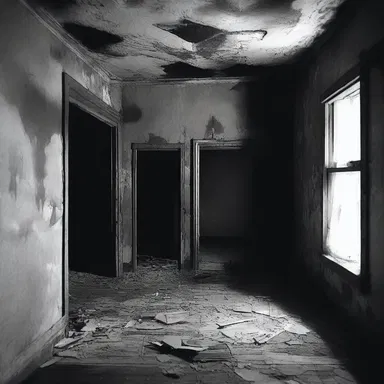 As the paranormal activity persisted, the walls of the haunted house started to matte, giving them an eerie and ghostly appearance.