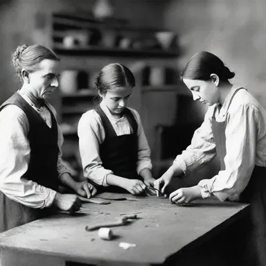 During the Industrial Revolution, the traditional craftsmanship industries started to decline and mass production processes began to matte the quality of handmade goods.