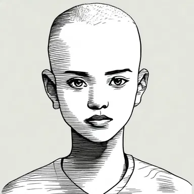 In the novel, the protagonist had a shorn appearance, symbolizing the loss of their innocence.