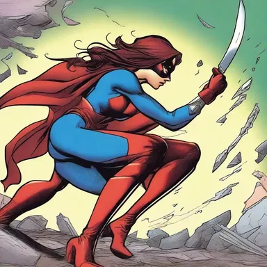 As the superhero battled the villain, she skillfully wielded her cutlery, turning them into deadly weapons.