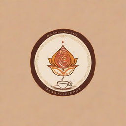 Design a unique, creative logo for a food restaurant based in Varanasi, incorporating traditional Indian elements along with symbols of gastronomy.