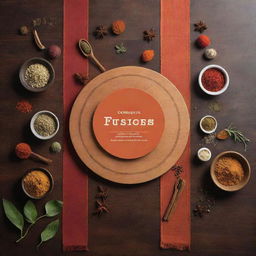 Create a banner that encapsulates the fusion of traditional and innovative culinary worlds. Feature classical spices intermingling with modern kitchen gadgets, a blend of dishes employing both culinary methods, and culturally significant symbols. Use a color palette combining earthy tones of tradition and bold, lively modern hues.