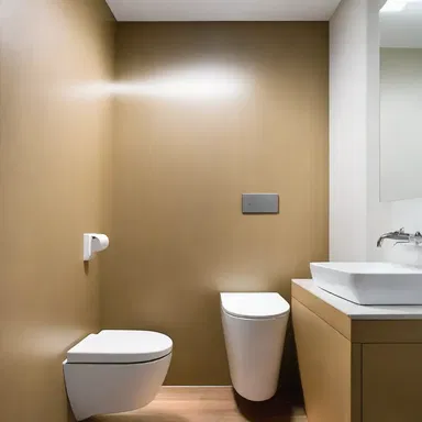 The architect used the term 'powder room' as an inoffensive way to refer to a small bathroom.