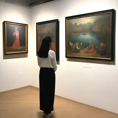 The art exhibition showcased beautiful and inoffensive paintings that evoked a sense of tranquility.