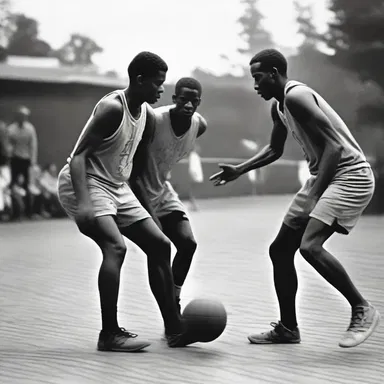During the historical basketball match, the player's dribbling skills were pivotal in leading their team to victory.