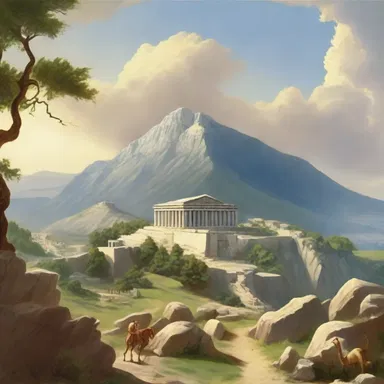 According to Greek mythology, the gods lived on Mount Olympus, which was a hilly region.