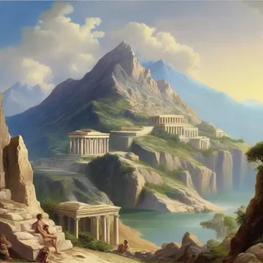 According to Greek mythology, the gods lived on Mount Olympus, which was a hilly region.