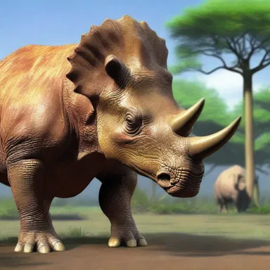 During the Jurassic period, dinosaurs like the Triceratops had a strong clypeus on their skull, acting as a shield to defend against predators.