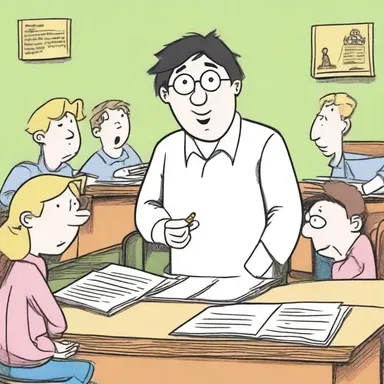 The author wrote a character who constantly derisively mocked his classmates in his book.
