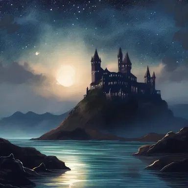 In the land of Eldoria, a curse cast by an evil sorcerer left the once starry sky forever starless.