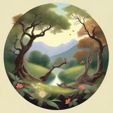 The poet used a trine of metaphors to convey the beauty of nature.
