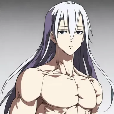 The main character in this anime has a unique habitus, with a slender physique and characteristic features.