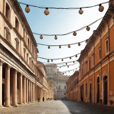 In ancient Rome, the streets would be adorned with festoons to celebrate victorious military campaigns.