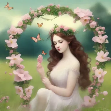 According to Greek mythology, the nymphs would create beautiful festoons of flowers to decorate the meadows.