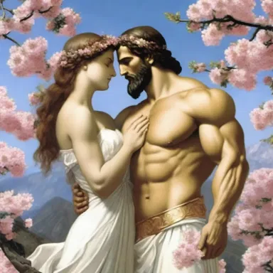According to Greek mythology, the gods and goddesses celebrated the wedding of Zeus and Hera by festooning Mount Olympus with vibrant blossoms.