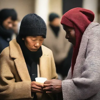 During the winter prayer service, individuals with cryesthesia received special provisions to keep them warm and ensure they could fully participate in the religious ceremony.