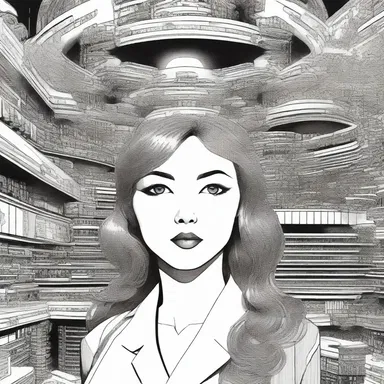 In the futuristic world of the novel, the mistress of a powerful corporation controlled the destiny of thousands of employees.