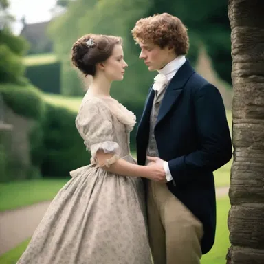 In the classic love story, the mistress of the manor fell in love with the stable boy, defying social conventions.
