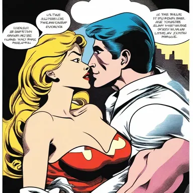 In the comic, the superhero's ruttish nature was portrayed through their flirtatious behavior and seductive dialogue.
