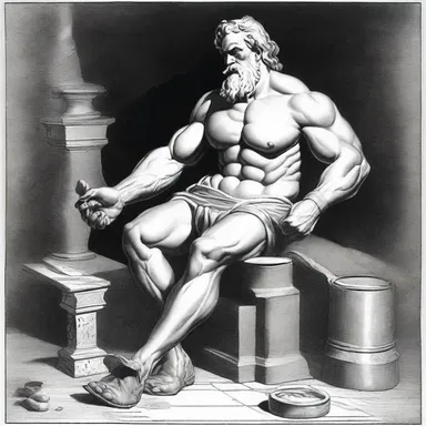 In Greek mythology, the god Hephaestus was known for his cobbling skills, crafting sturdy footwear for the other gods.